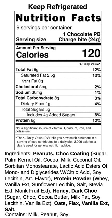 9-pack Chocolate-coated PB Charge