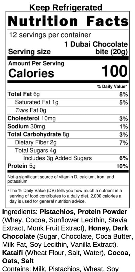 12-pack Dubai Bites (six 2-packs)