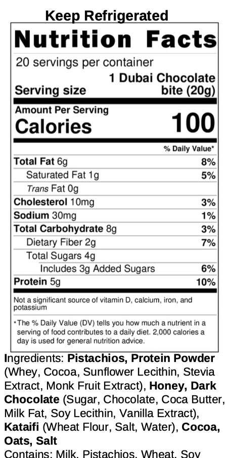 20-pack Dubai Bites (ten 2-packs)