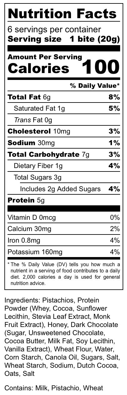 6-pack Dubai Chocolate Bites