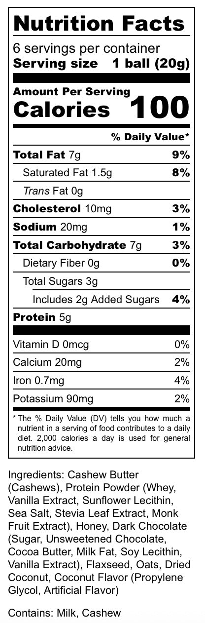 6-pack Coconut Crunch Bites